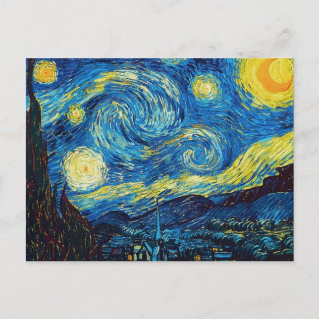 Carte postale de la nuit Van Gogh Starry (Devant)