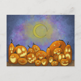 Carte postale de la partie de lecture de lune