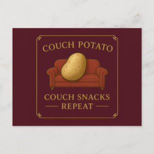 Carte postale de la patate de canapé - Canapé, Sna