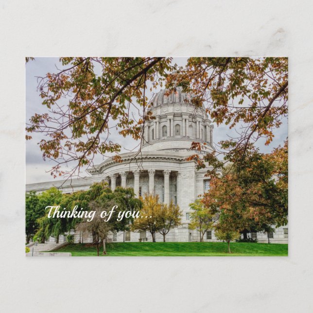 Carte postale de la pensée de MO Capitol en automn (Devant)