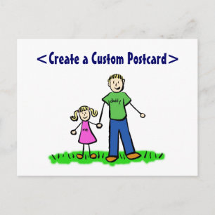 Carte postale de la petite fille de papa (blond)