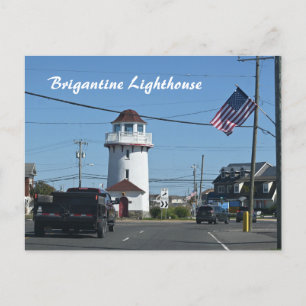 Carte postale de la photo du phare de Brigantine