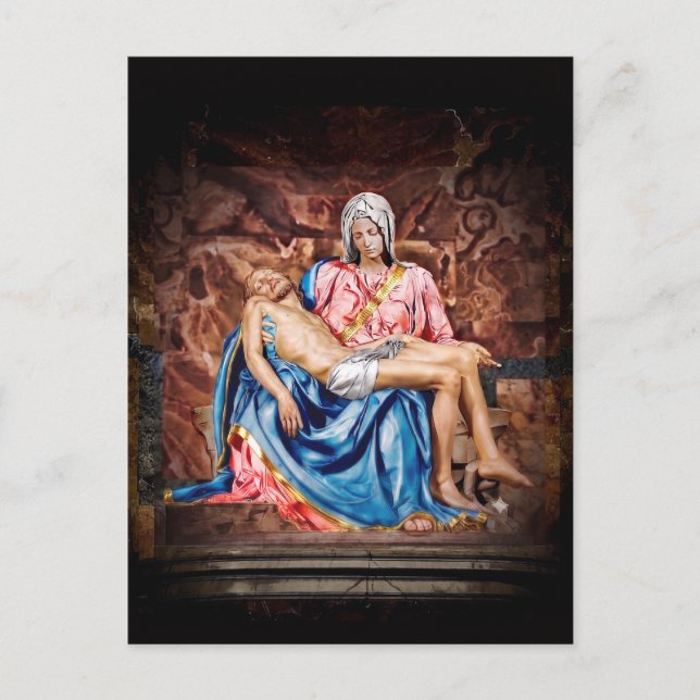 Carte postale de la PIETA de MICHELANGE (Devant)