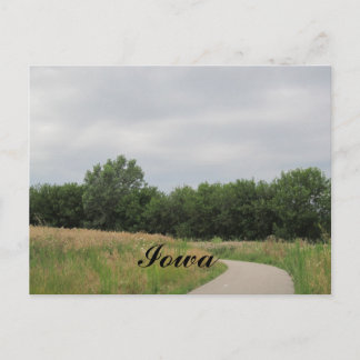 Carte postale de la piste cyclable de l'Iowa
