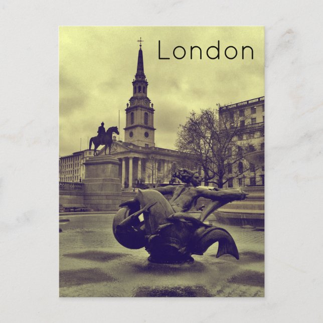 Carte postale de la place Trafalgar (Devant)