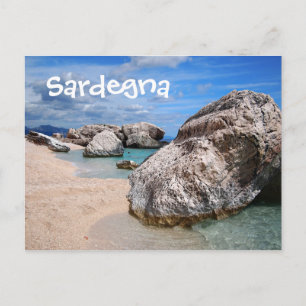 Carte postale de la plage de Sardaigne