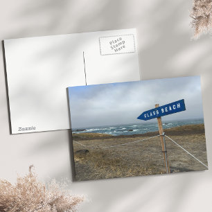 Carte postale de la plage de verre   Fort Bragg, M