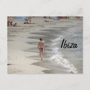 Carte postale de la plage d'Ibiza