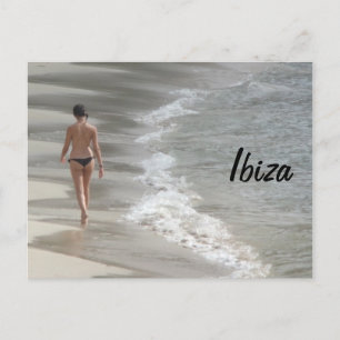Carte postale de la plage d'Ibiza