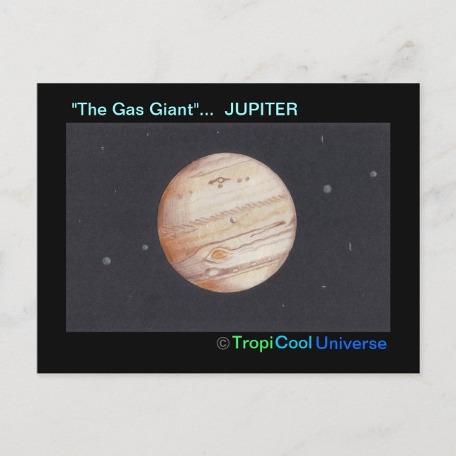 Carte postale de la planète JUPITER (Devant)