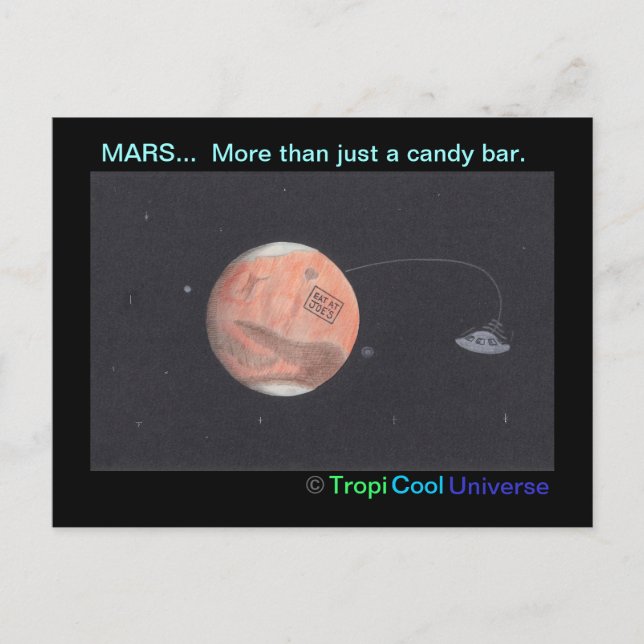 Carte postale de la planète MARS (Devant)