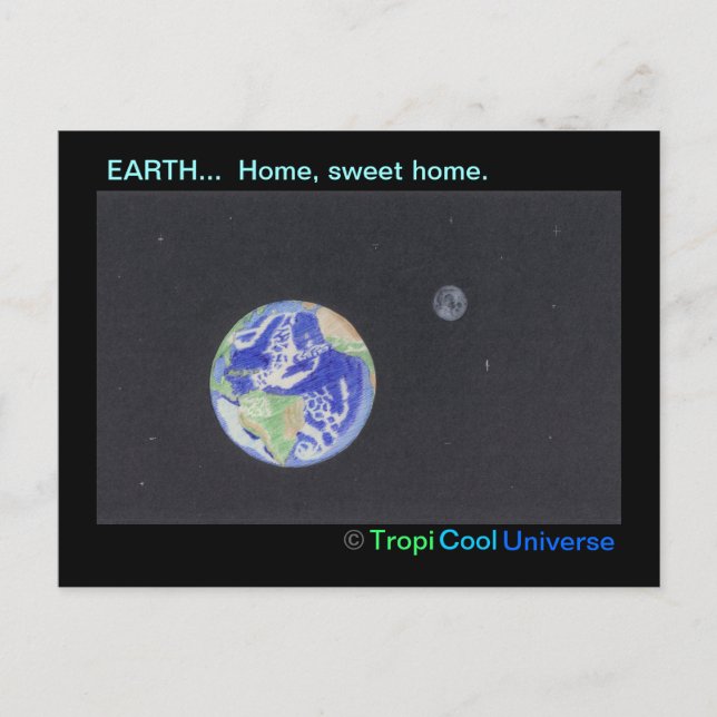 Carte postale de la planète TERRE (Devant)