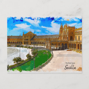 Carte postale de la Plaza de Espana de Séville