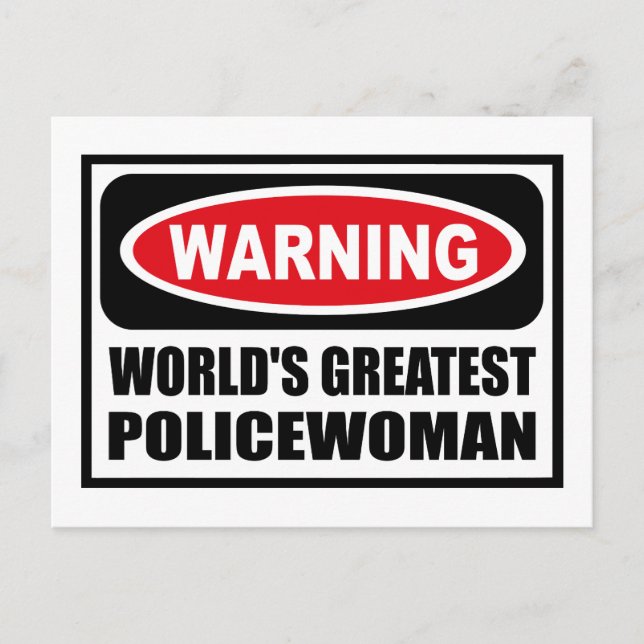 Carte postale DE LA PLUS GRANDE FEMME POLICIÈRE DU (Devant)
