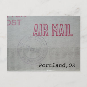 Carte postale de la poste aérienne de Portland