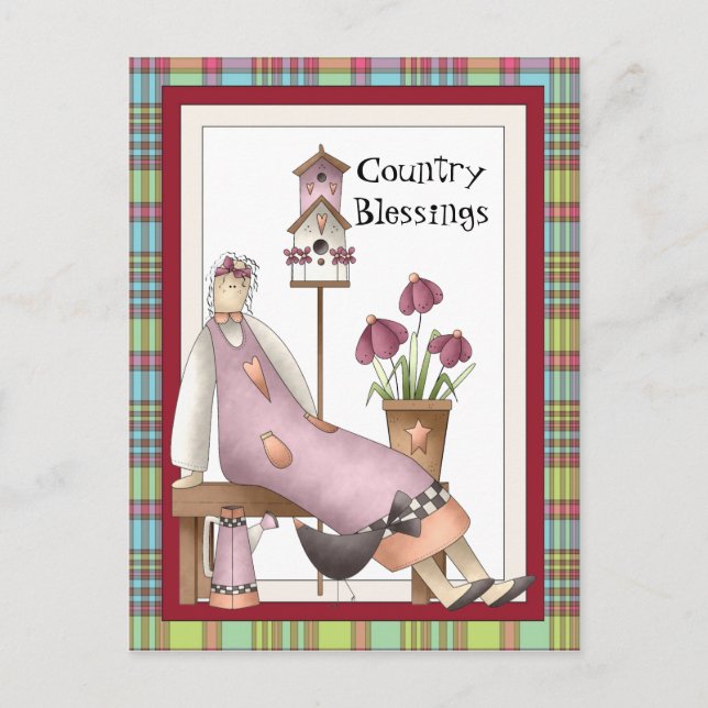 Carte postale de la poupée Country Blessings (Devant)
