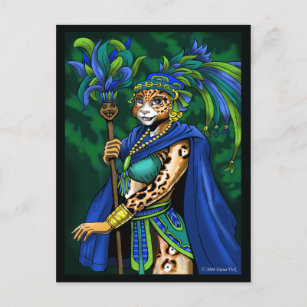 Carte postale de la prêtresse maya