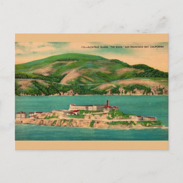 Carte postale de la prison d'Alcatraz (Devant)