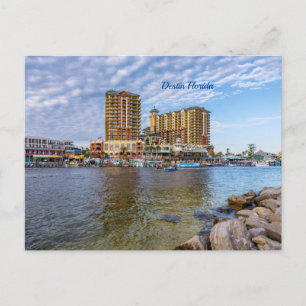 Carte postale de la promenade de Destin Harbor