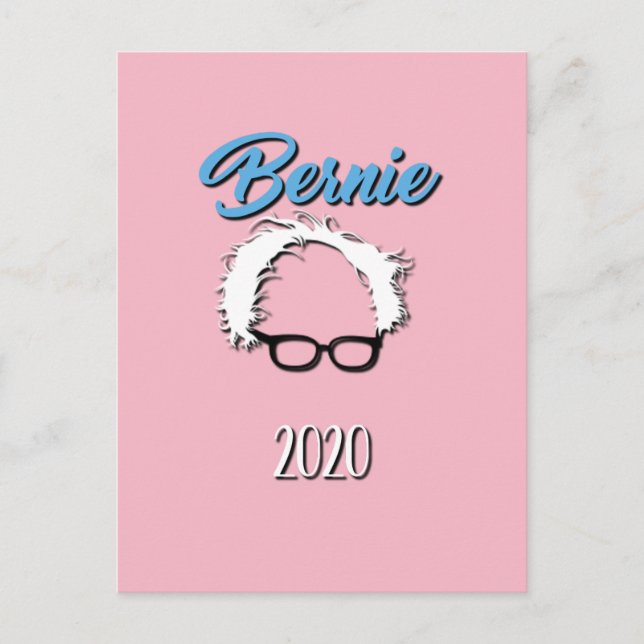 Carte postale de la protestation de Bernie Sanders (Devant)