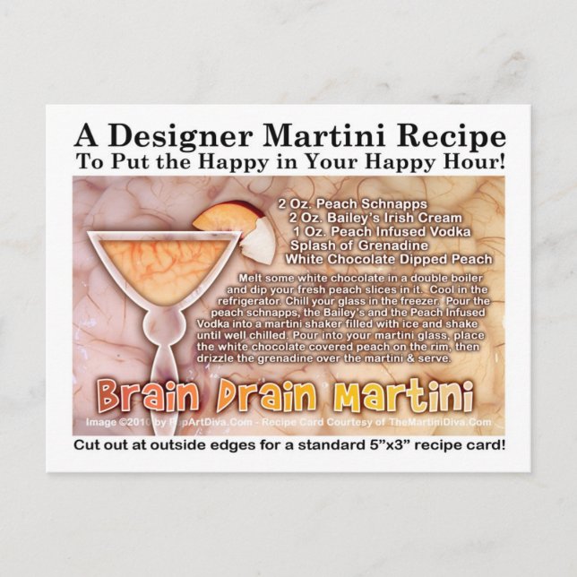Carte postale de la recette Martini Halloween Drai (Devant)