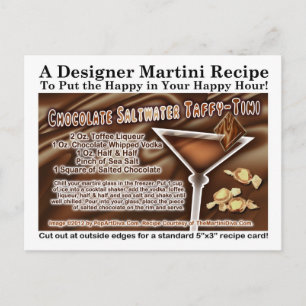 Carte postale de la recette Taffy Martini au choco