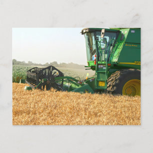 Carte postale de la récolte de blé de 100 bushels