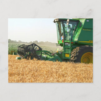 Carte postale de la récolte de blé de 100 bushels