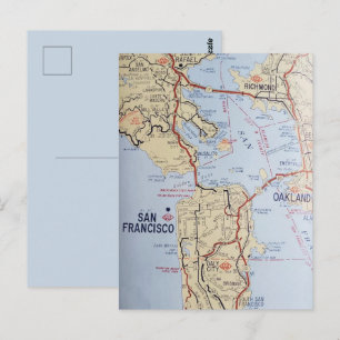 Carte postale de la région de San Francisco