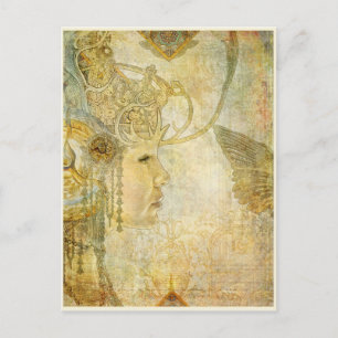 carte postale de la reine blanche