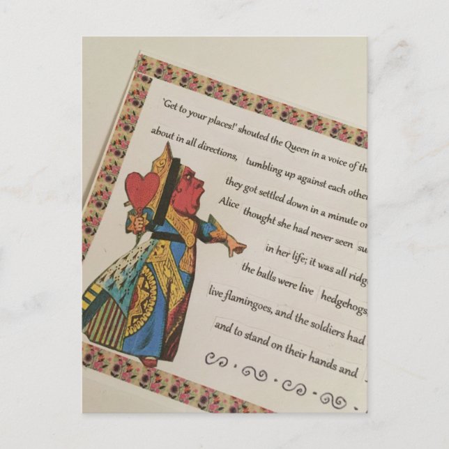 Carte postale de la Reine de Cœur (Devant)