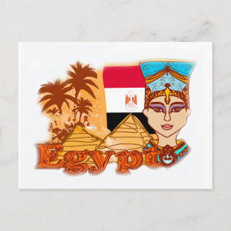 Carte postale de la reine égyptienne cleopatra