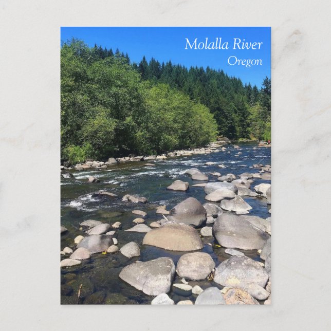 Carte postale de la rivière Molalla, OR (Devant)