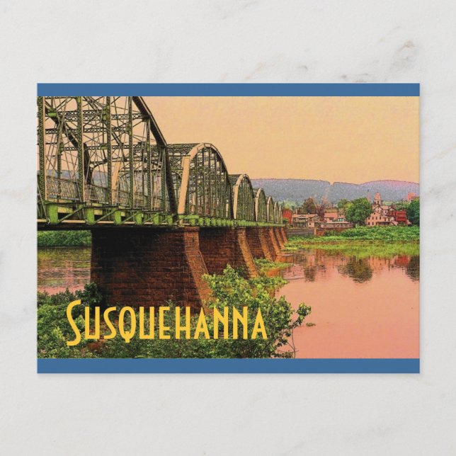 Carte postale de la rivière Susquehanna (Devant)