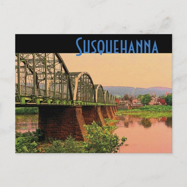 Carte postale de la rivière Susquehanna (Devant)