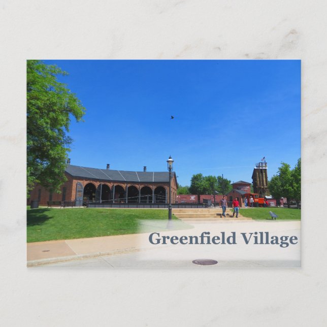 Carte postale de la rotonde de Greenfield Village (Devant)