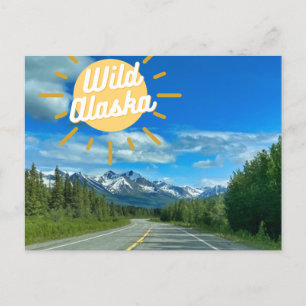 Carte postale de la route de l'Alaska