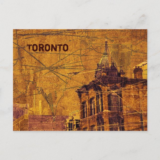 Carte postale de la rue Queen Toronto (Devant)