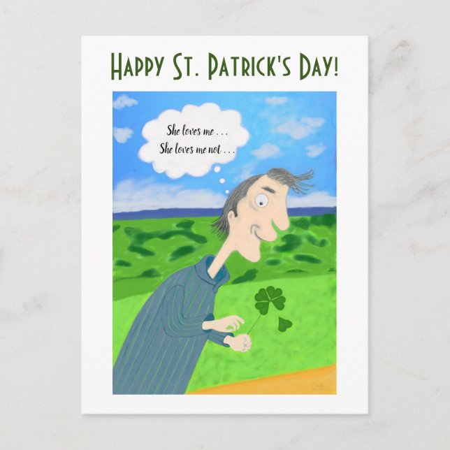 Carte postale de la Saint-Patrick Chance Irlandais (Devant)