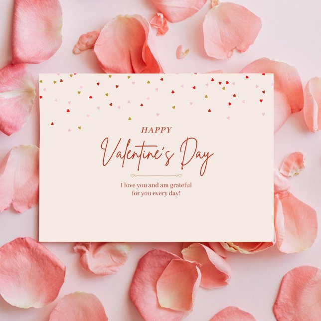 Carte postale de la Saint Valentin Confetti (Créateur téléchargé)