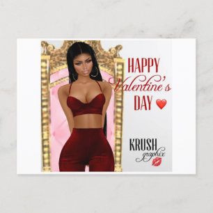 Carte postale de la Saint Valentin Kesha