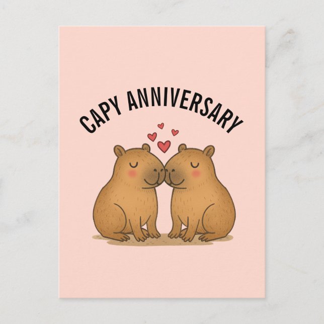 Carte postale de la Saint-Valentin pour l'annivers (Devant)