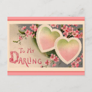 Carte postale de la Saint Valentin vintage