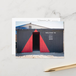 Carte postale de la salle d'attente de la vie