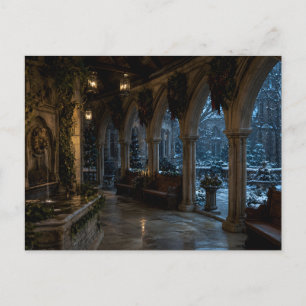 Carte postale de la salle du conservatoire enneigé