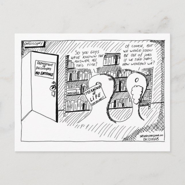 Carte postale de la salle secrète de Philosophie (Devant)