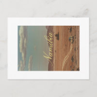 Carte postale de la savane buissonneuse de Namibie