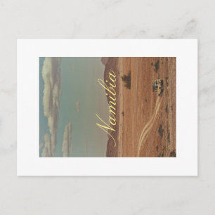 Carte postale de la savane buissonneuse de Namibie