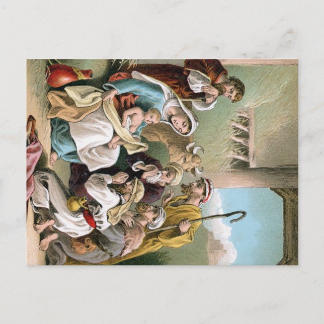 Carte postale de la scène de nativité (Devant)