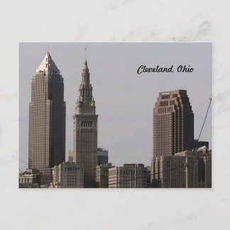 Carte postale de la skyline de Cleveland Ohio